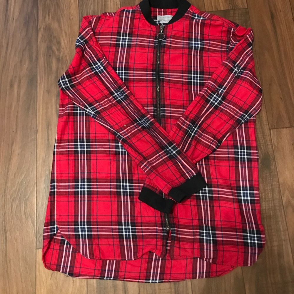 Zara Man Red Plaid Shirt 👔